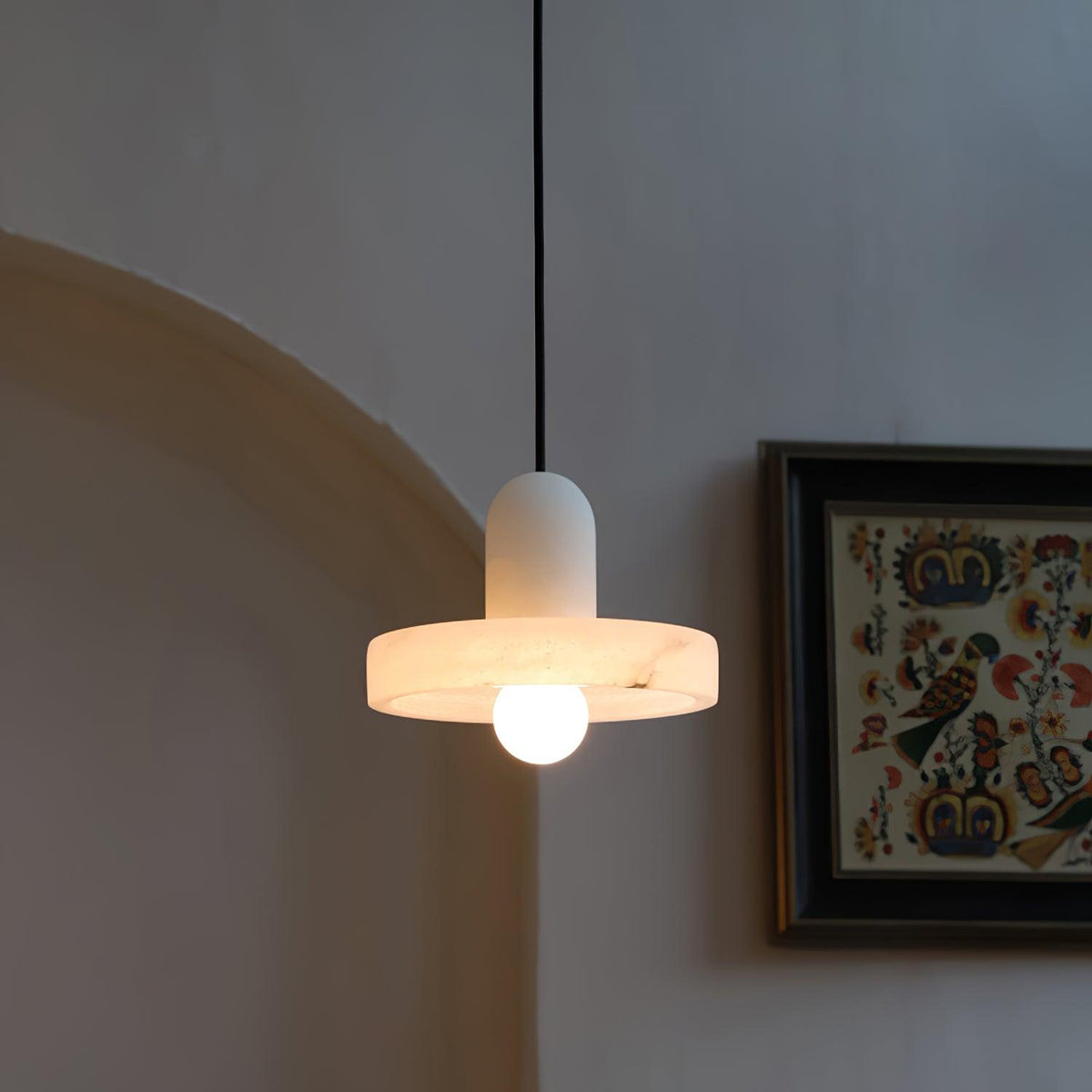 Carrara lámpara colgante de alabastro