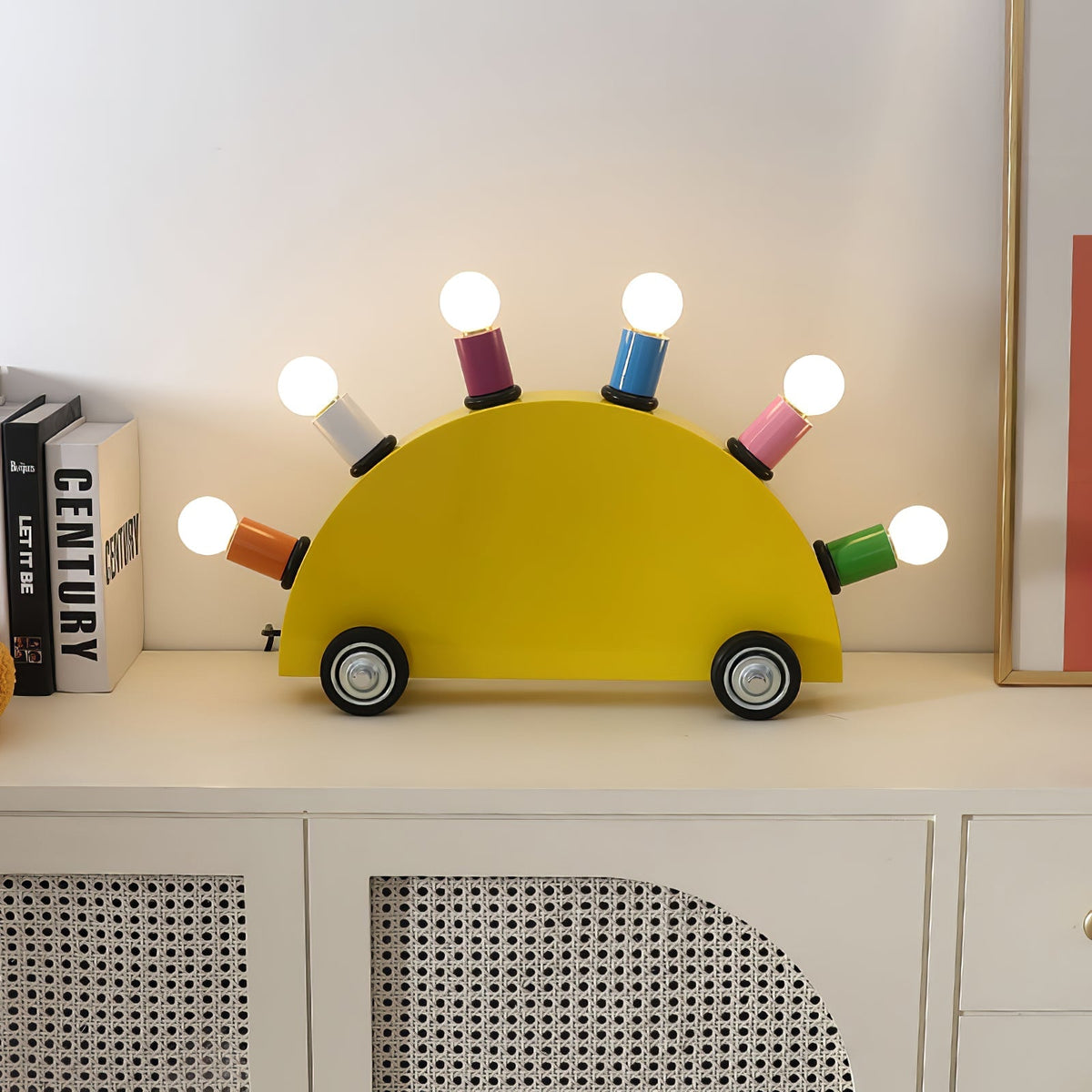 Mirerette lámpara de mesa Car Colorful para habitación infantil