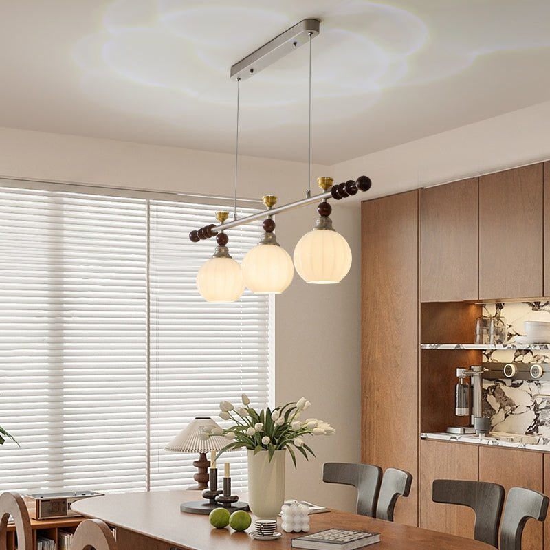 Otheia lámpara colgante elegancia Vintage lineal de madera