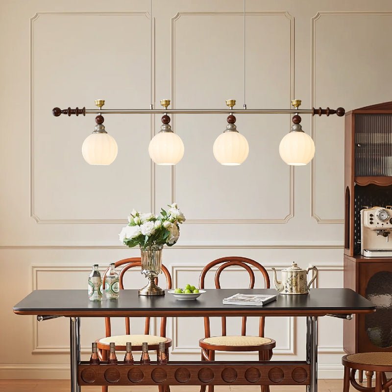 Otheia lámpara colgante elegancia Vintage lineal de madera