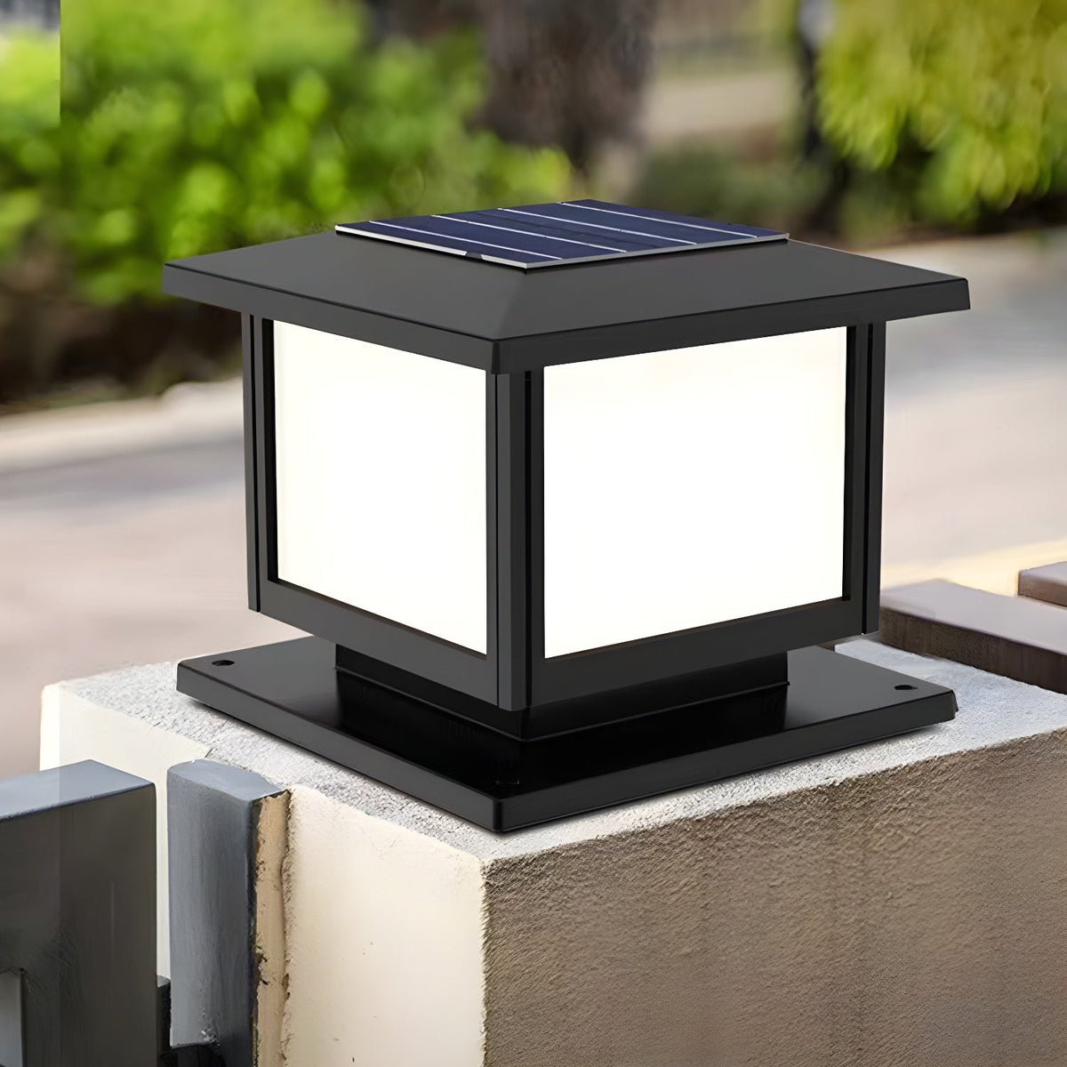 Avenuina luminaria exterior estilo pabellón cuadrada solar