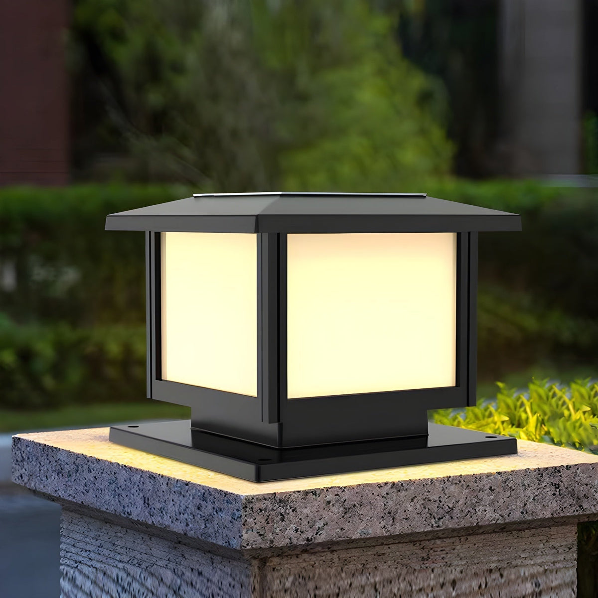 Avenuina luminaria exterior estilo pabellón cuadrada solar