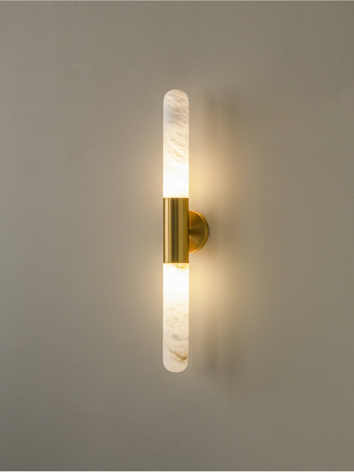 Evtalos aplique de pared cilindro alabastro