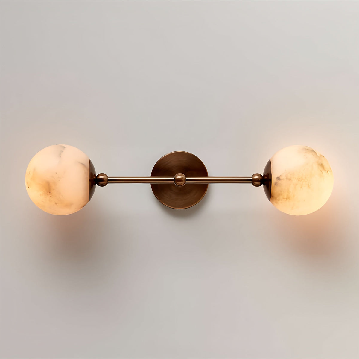 Avenisenne aplique de pared doble alabastro