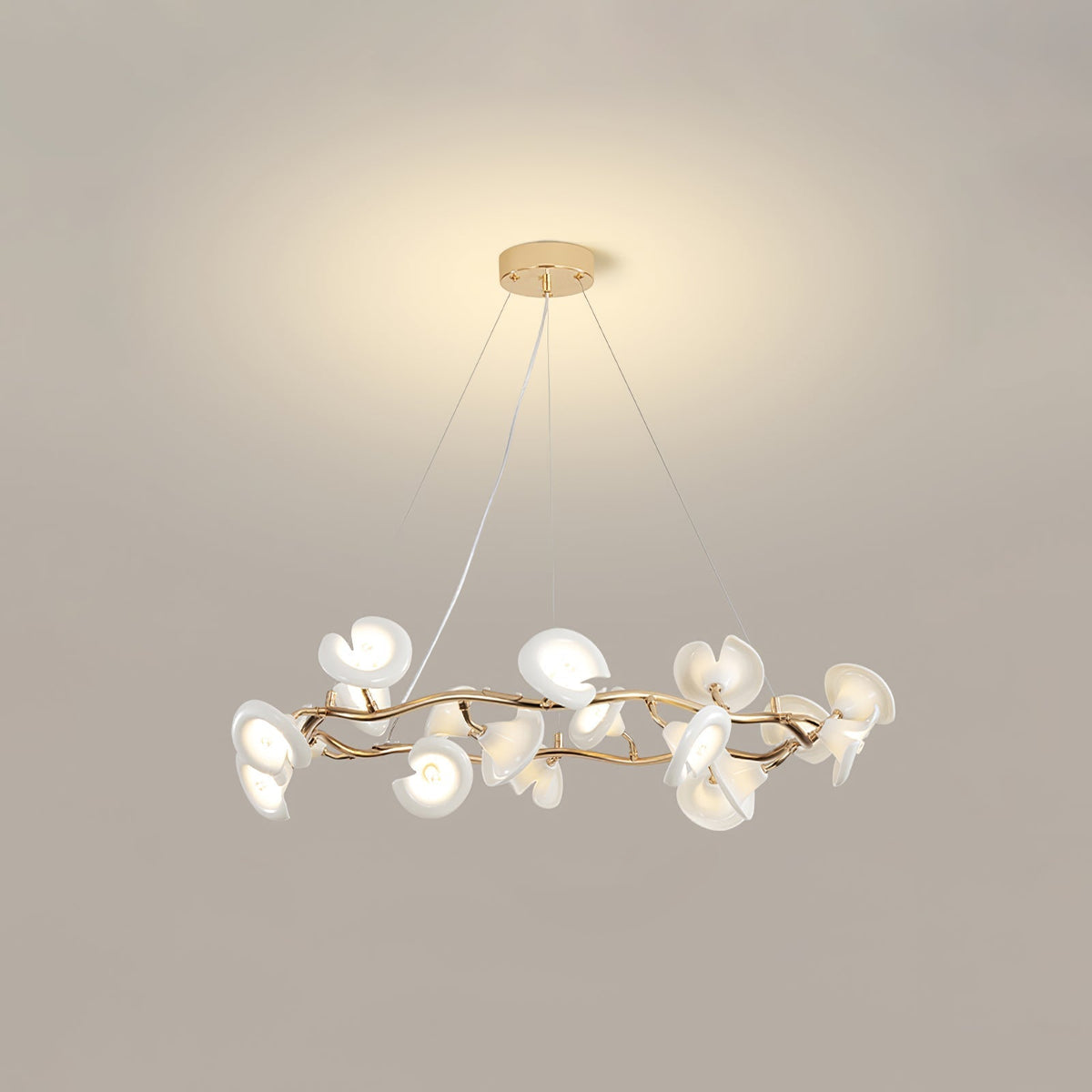Covlen lámpara de araña flor Branch Elegante