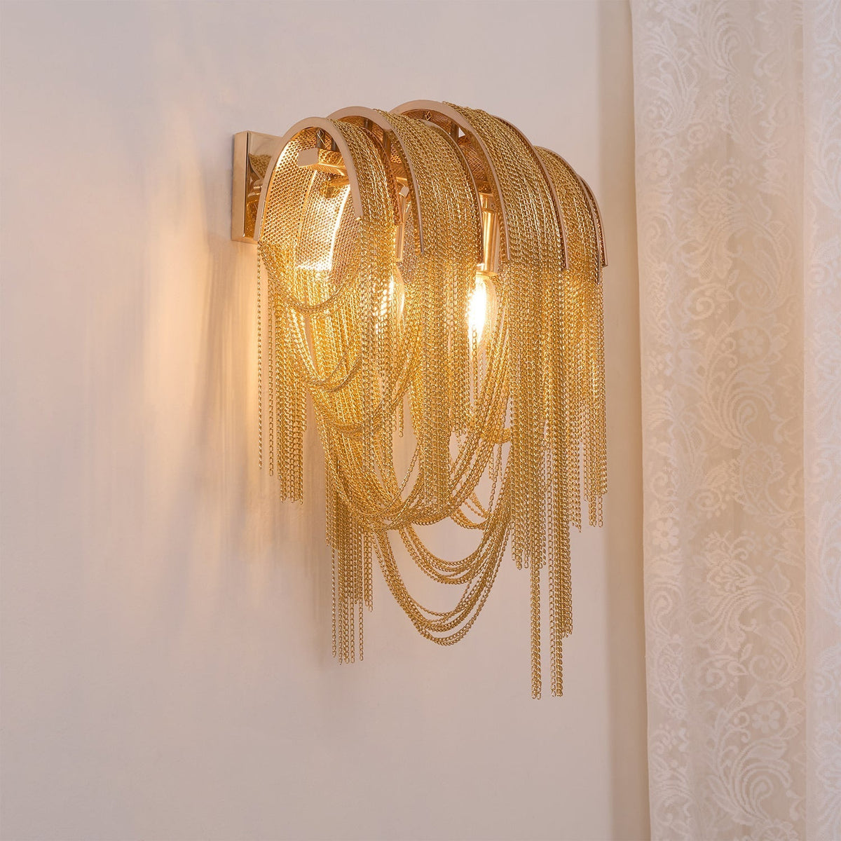 Chains aplique de pared Postmodern de lujo Tassel