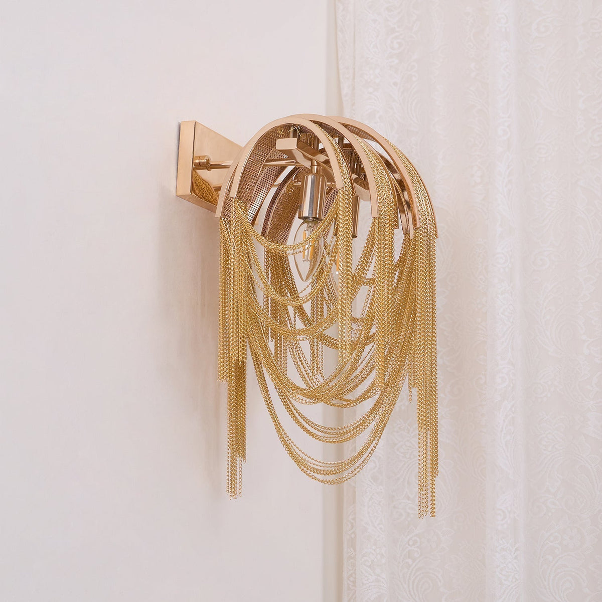 Chains aplique de pared Postmodern de lujo Tassel