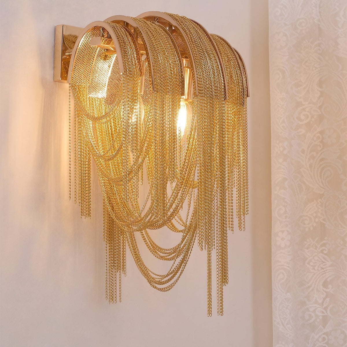 Chains aplique de pared Postmodern de lujo Tassel