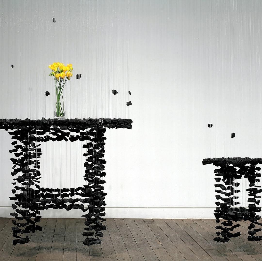 Vaelior lámpara de araña postmoderna de lujo en negro con piedras