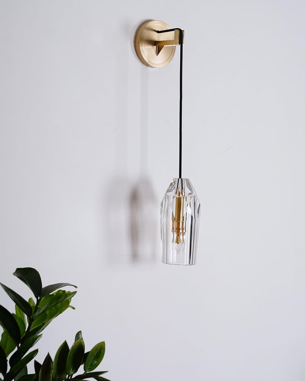Zorinaris Premium nórdico aplique de pared de cristal