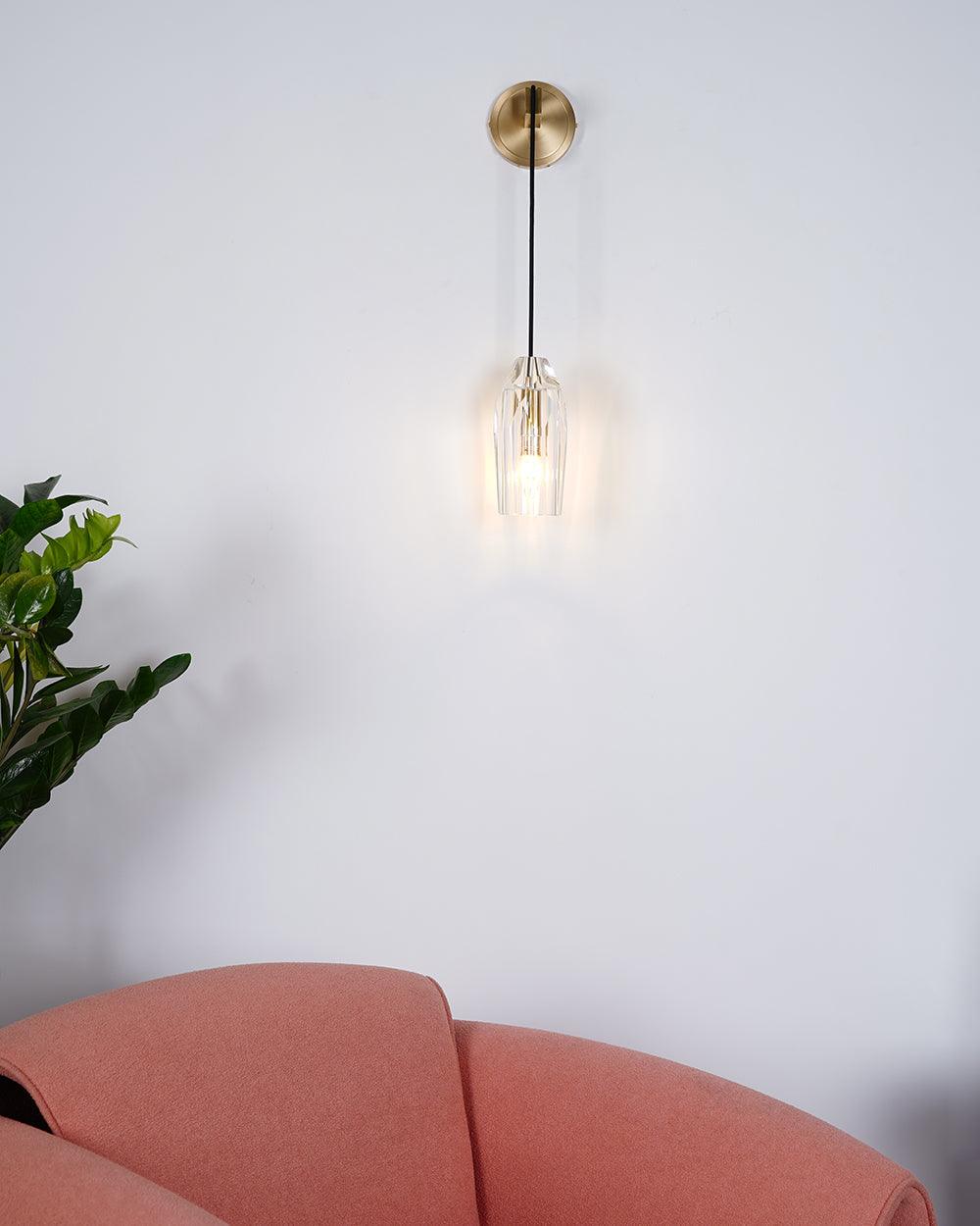 Zorinaris Premium nórdico aplique de pared de cristal