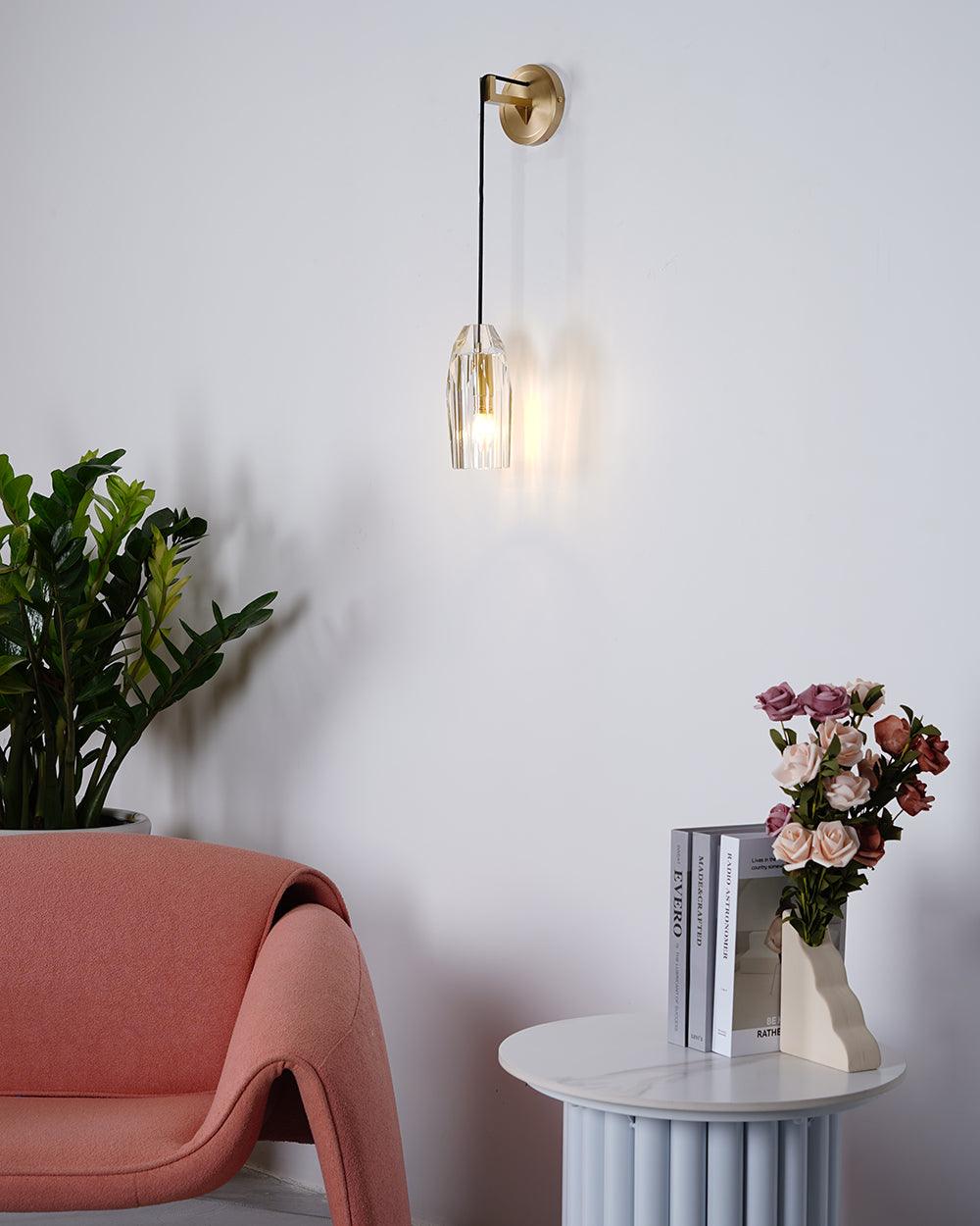 Zorinaris Premium nórdico aplique de pared de cristal