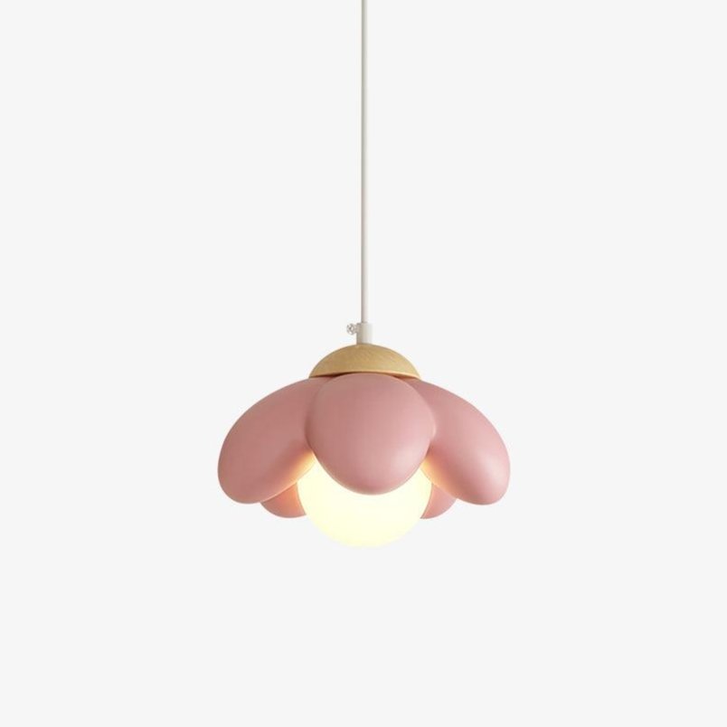 Clae lámpara colgante de resina con diseño artístico acogedor