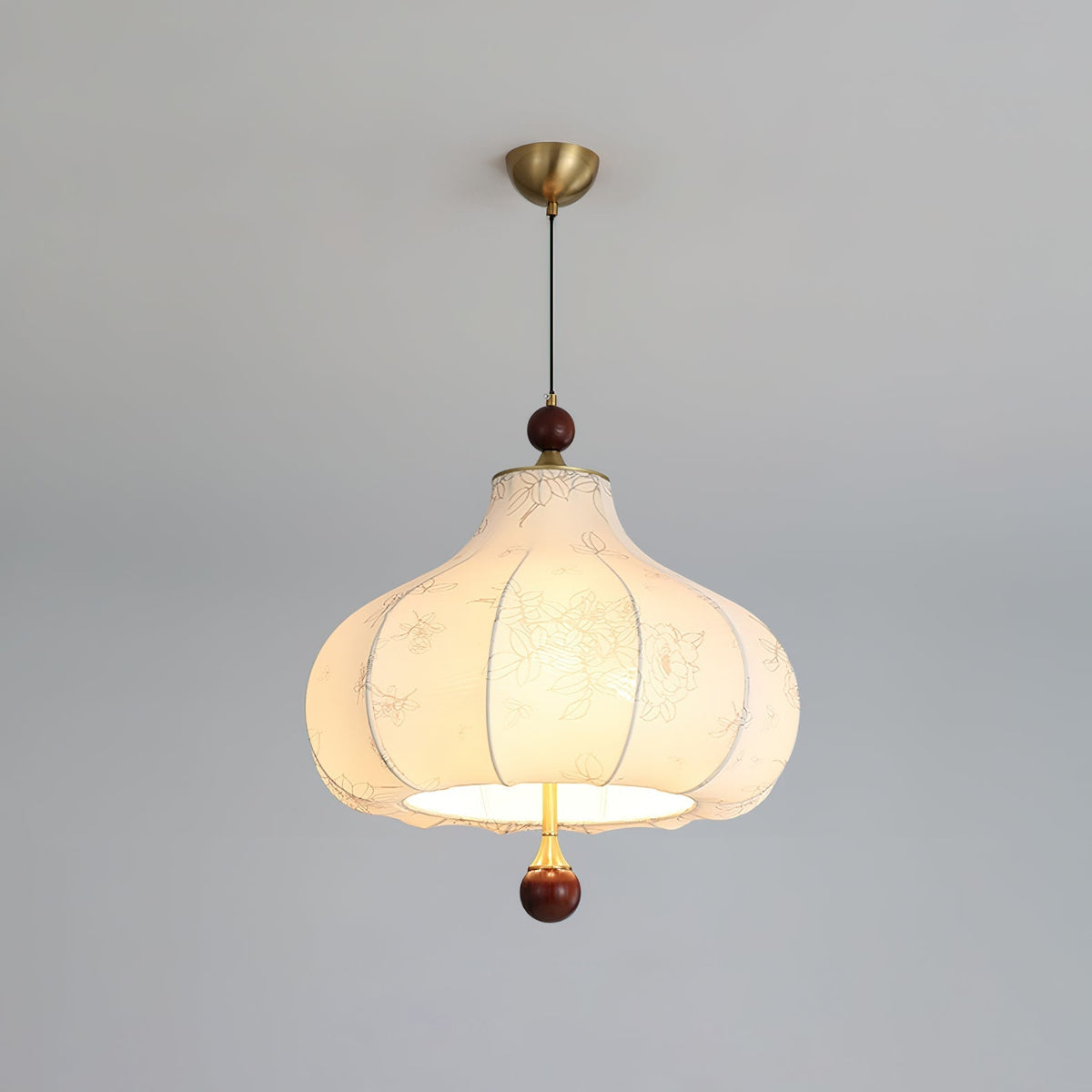 Favian lámpara colgante vintage de madera
