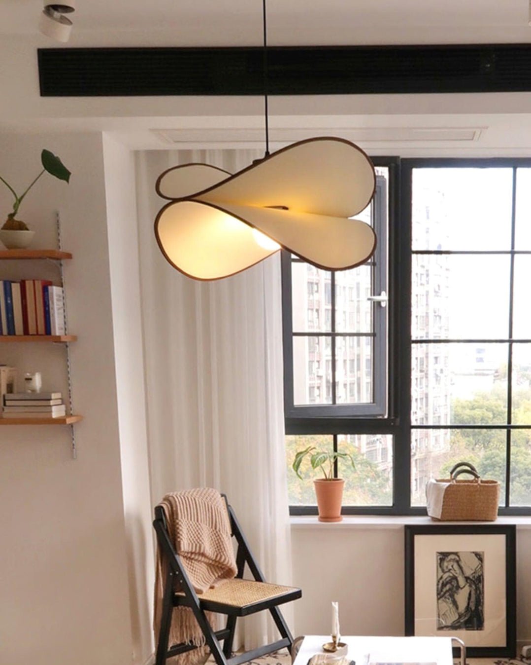 Linelira lámpara colgante artística de tejido