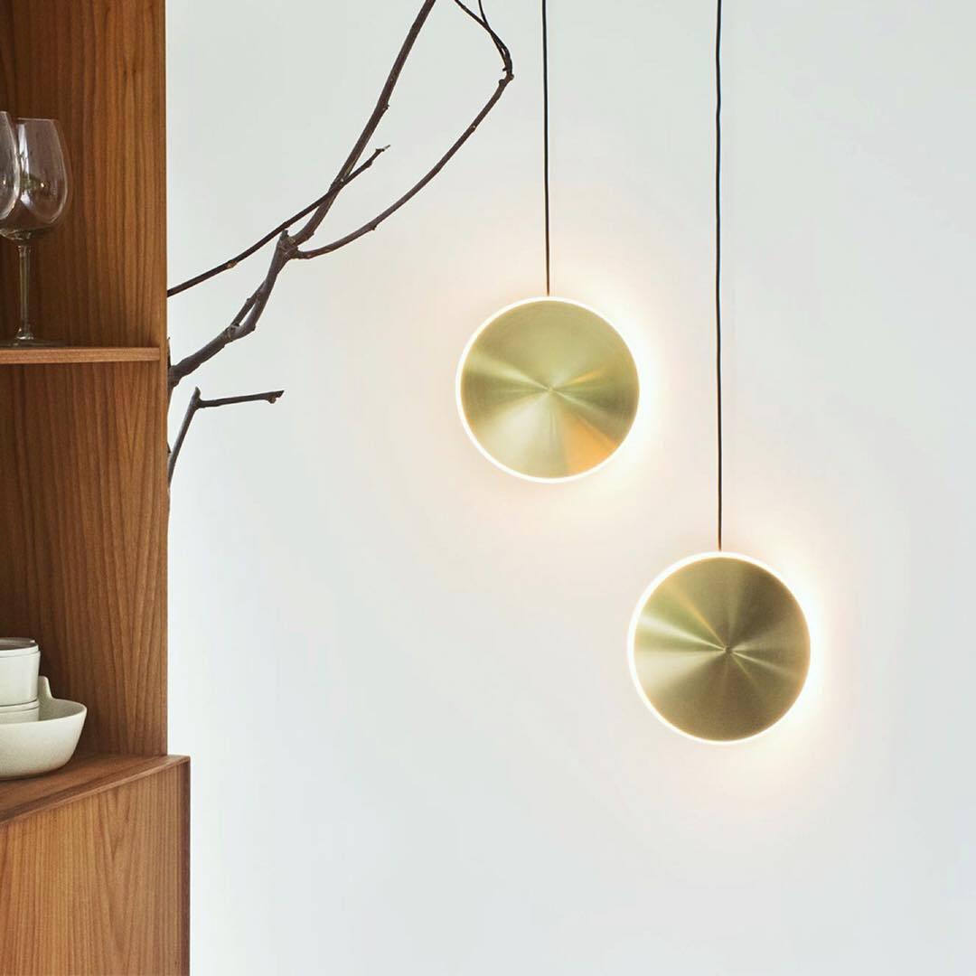 Uvenisra lámpara colgante moderna minimalista de plato