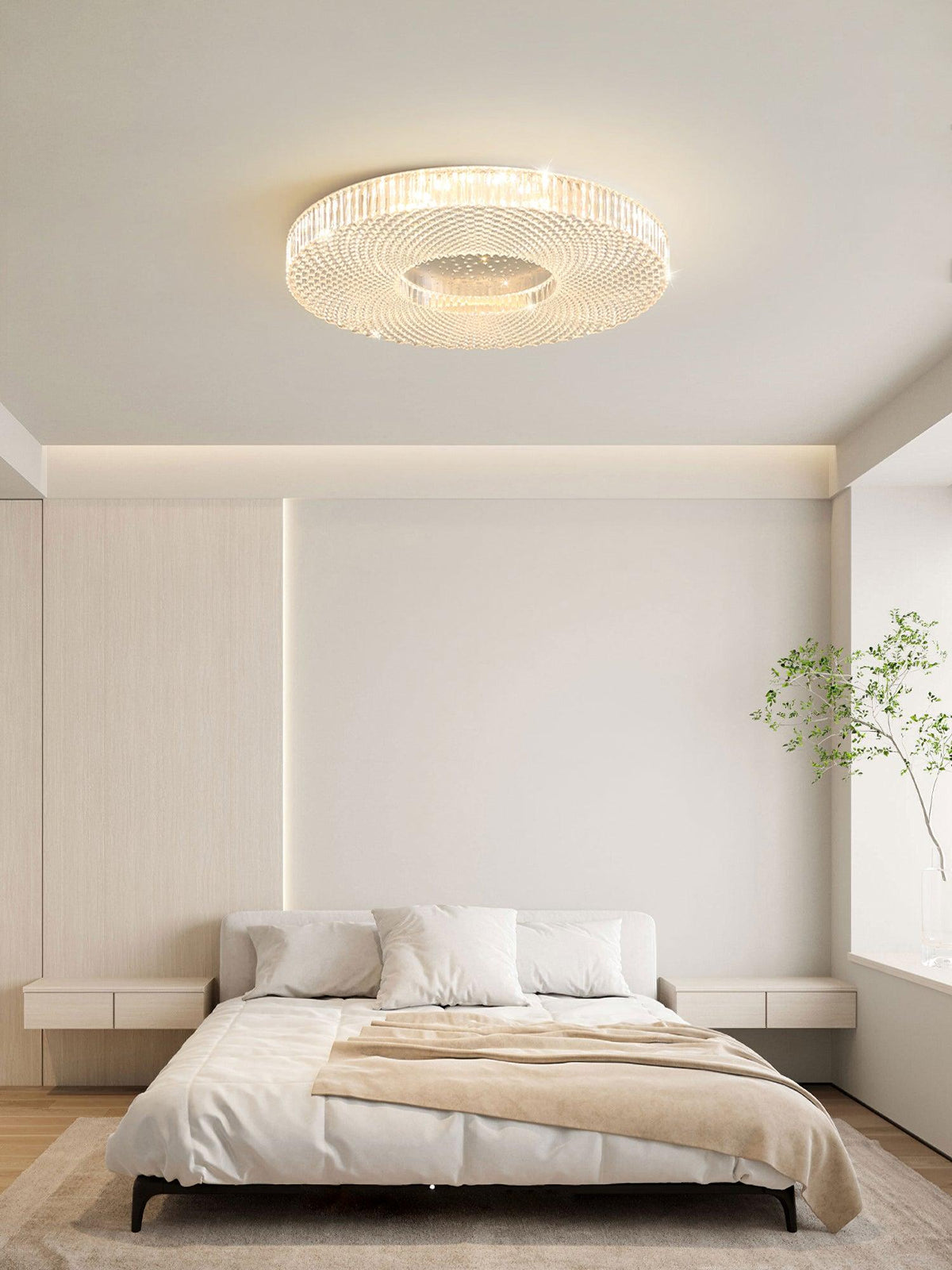 Lucalella lámpara de techo de acrílico LED lujo para sala de estar