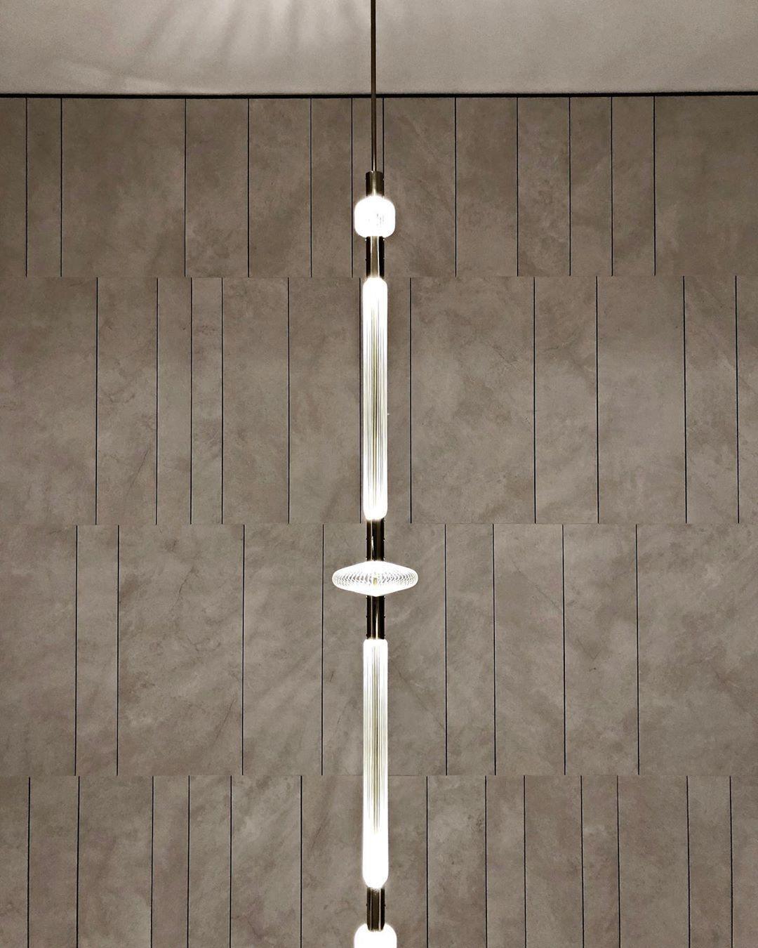 Tika lámpara colgante cristal Cylinder Cipher Contemporary