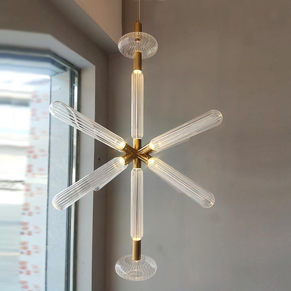 Tika lámpara colgante cristal Cylinder Cipher Contemporary