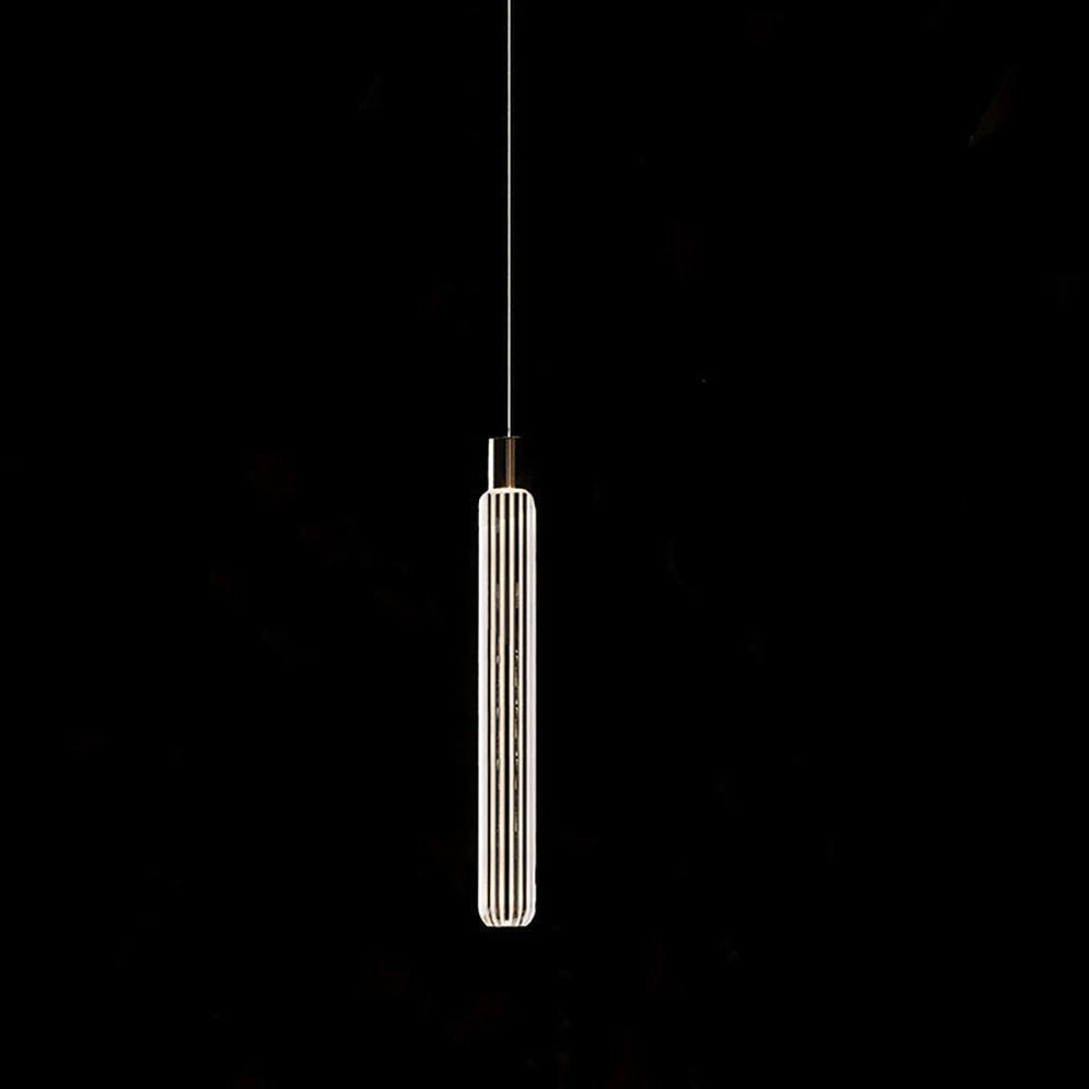 Tika lámpara colgante cristal Cylinder Cipher Contemporary