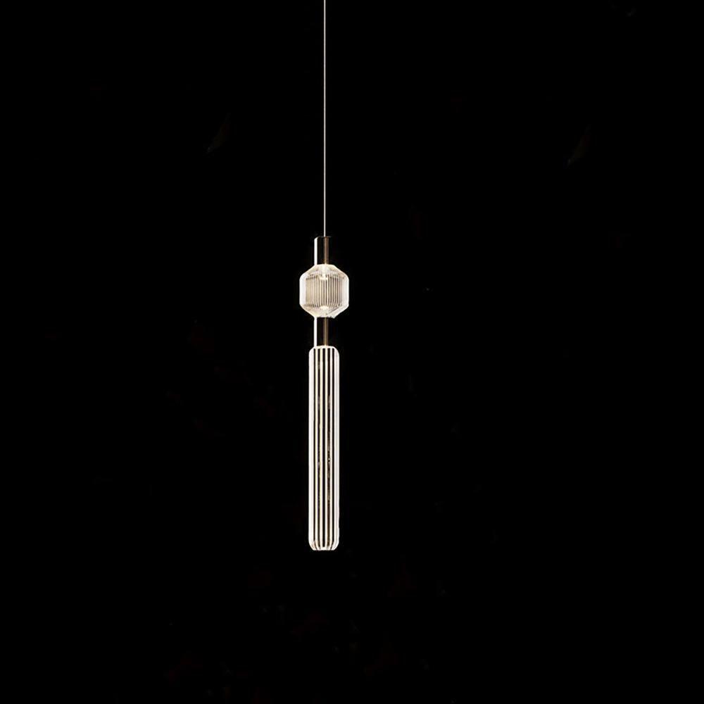 Tika lámpara colgante cristal Cylinder Cipher Contemporary