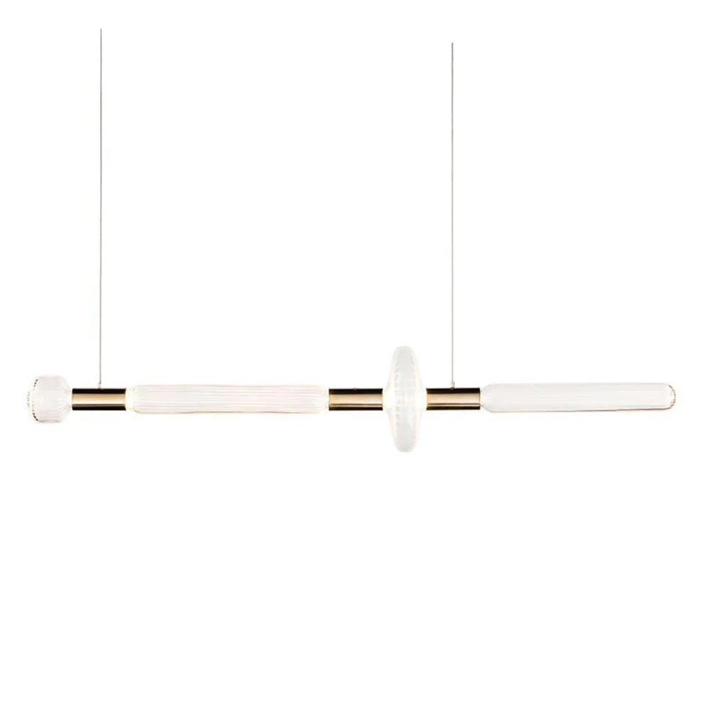 Tika lámpara colgante cristal Cylinder Cipher Contemporary