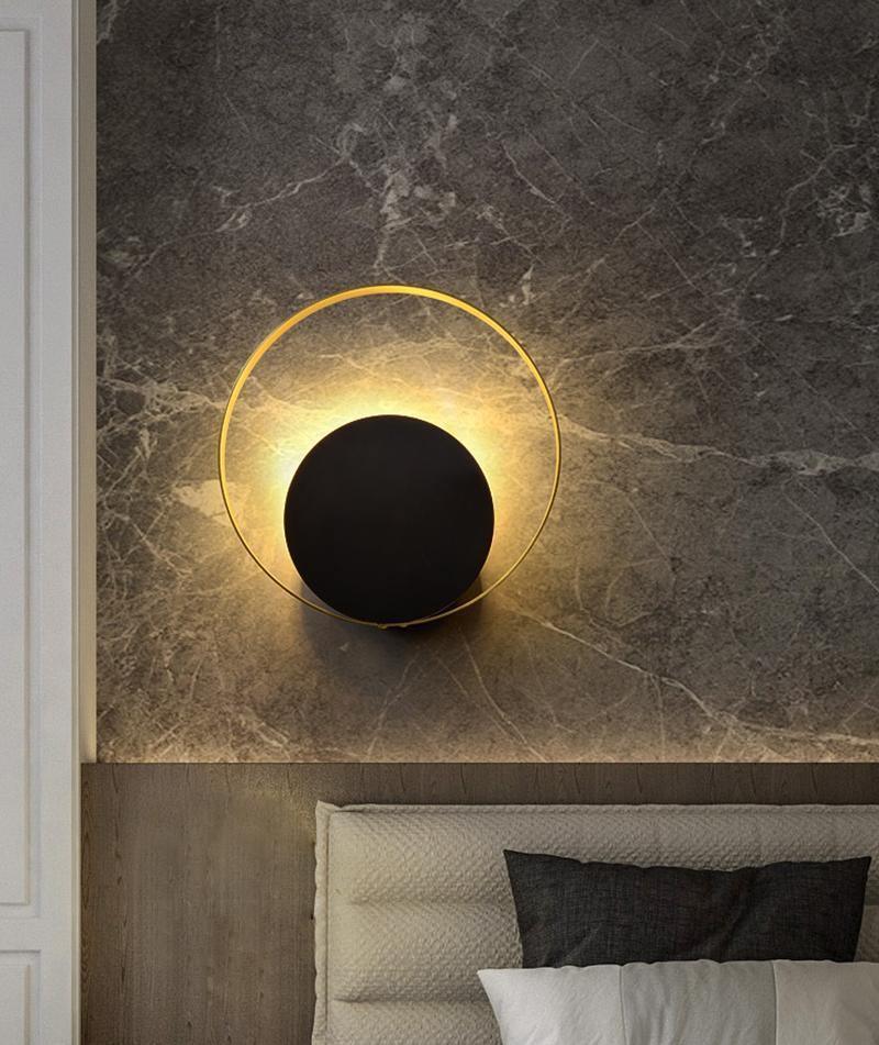 Erliren aplique de pared moderno minimalista circular