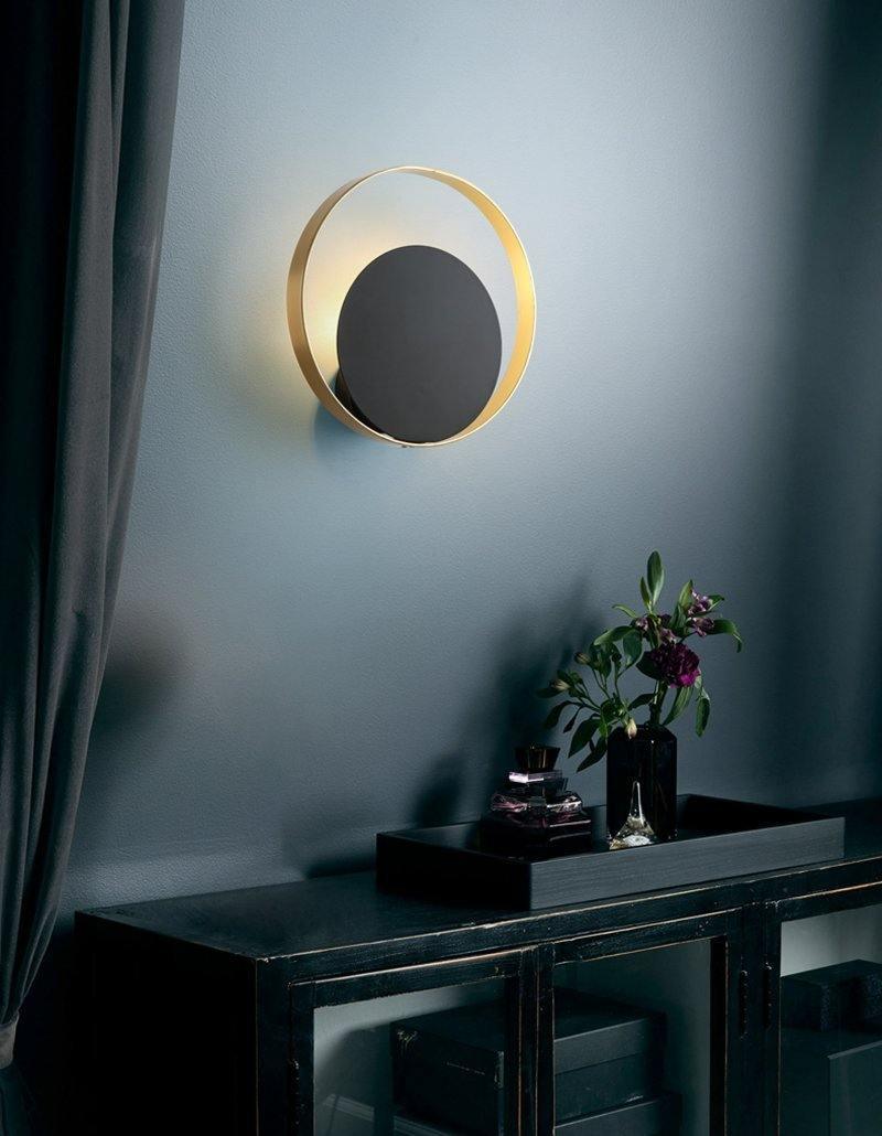 Erliren aplique de pared moderno minimalista circular