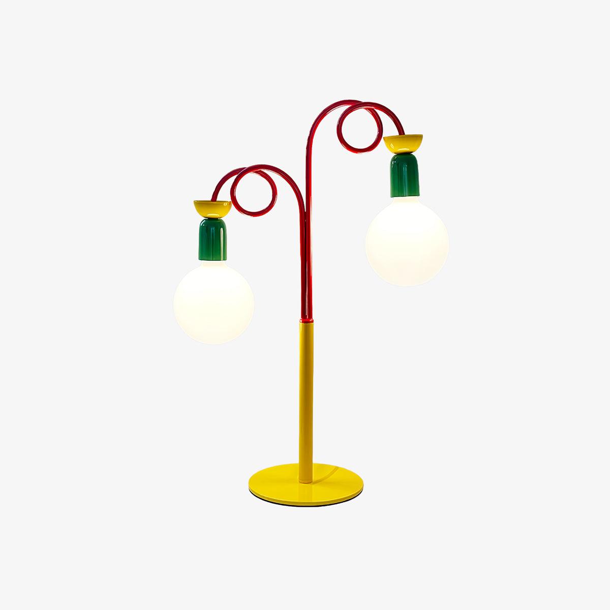 Trilo lámpara de mesa de vidrio juguetona