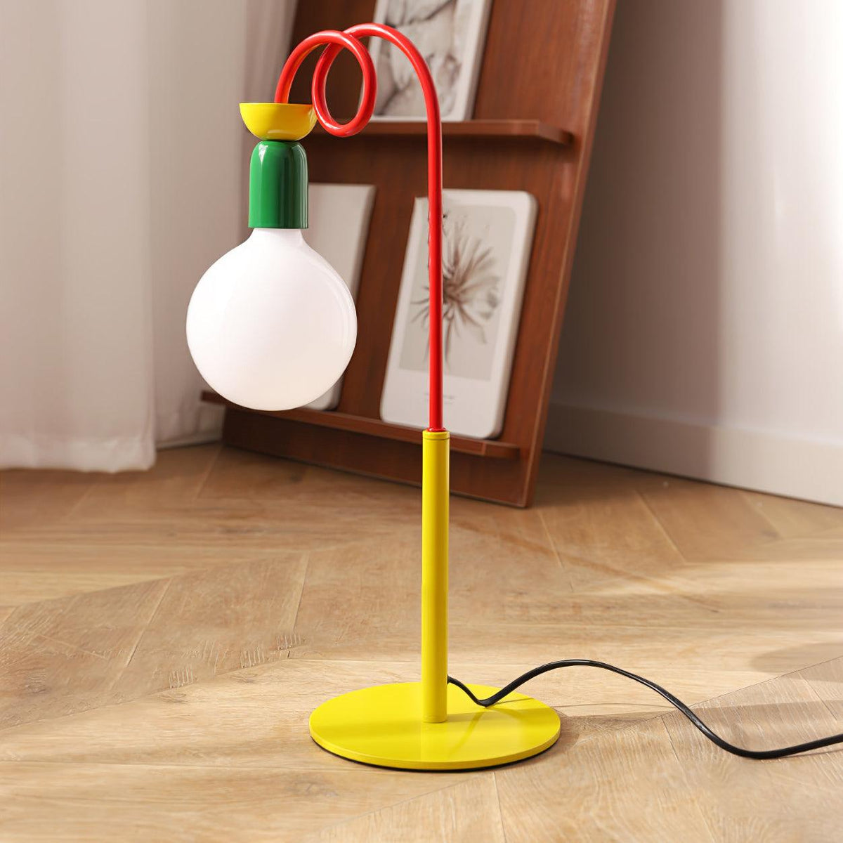Trilo lámpara de mesa de vidrio juguetona