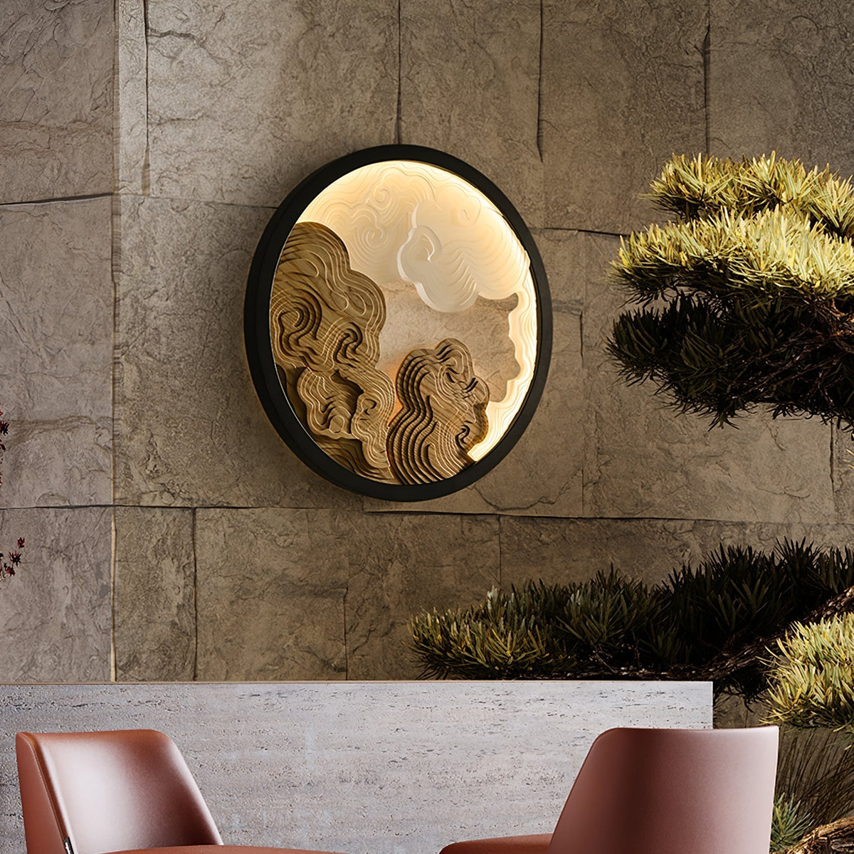 Grayson aplique de pared moderno de madera