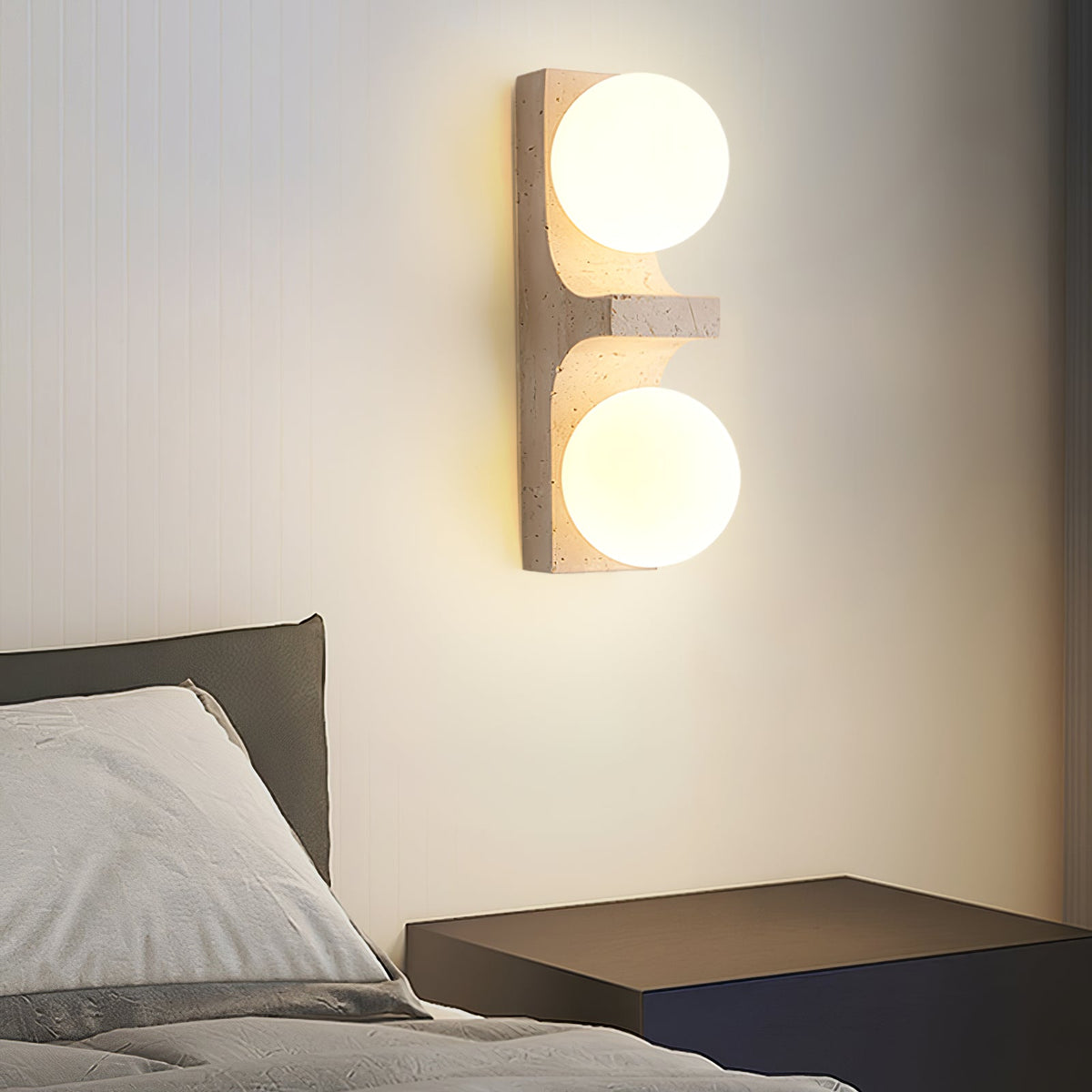 Umiren aplique de pared en travertino