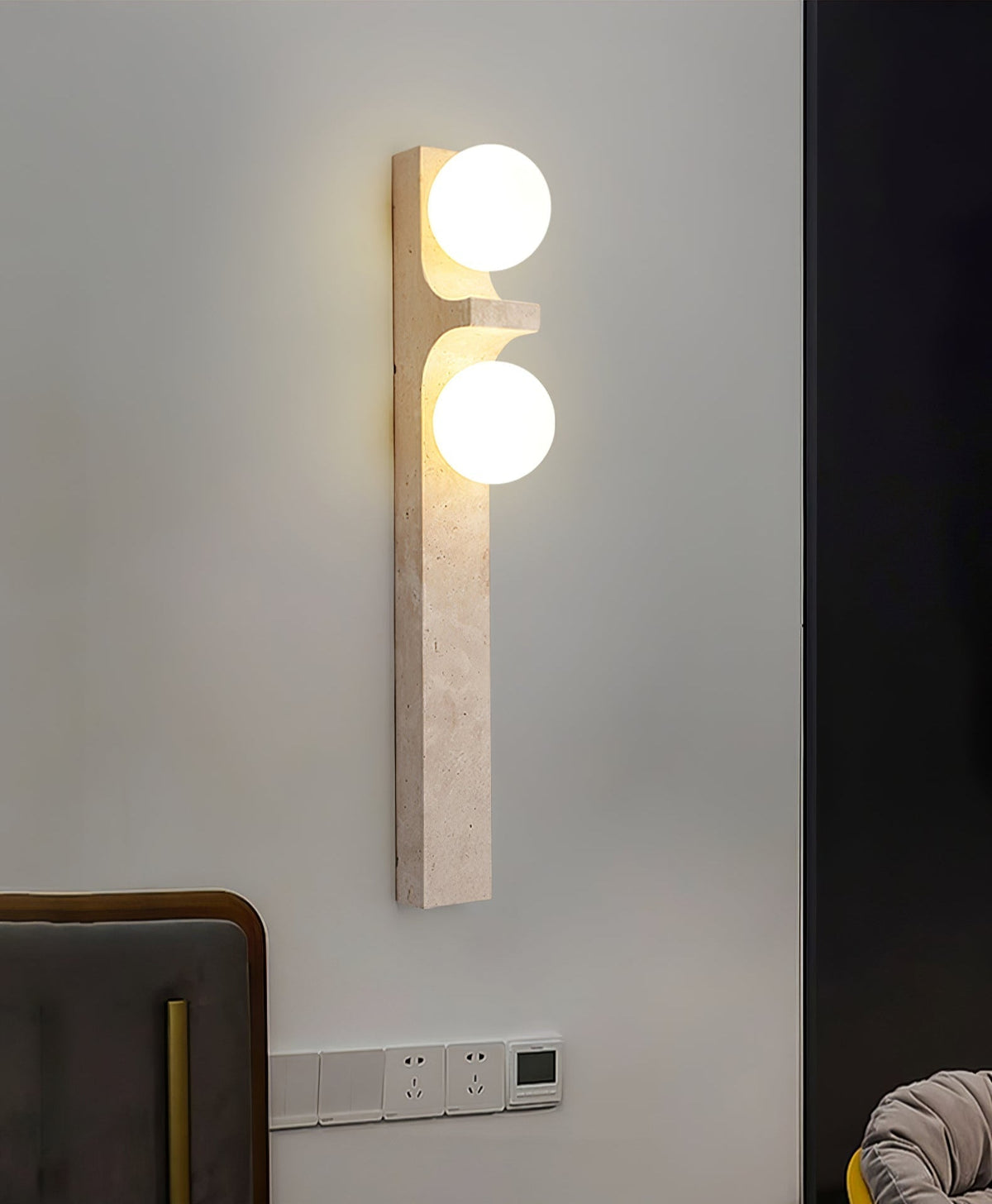 Umiren aplique de pared en travertino