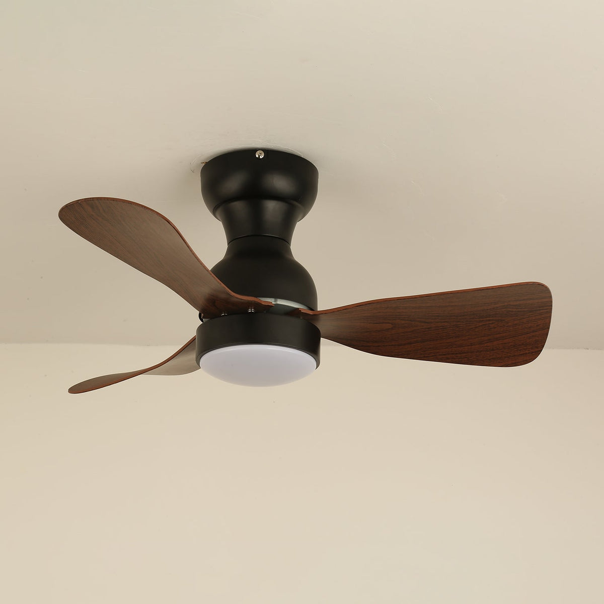 Aurdorus ventilador de techo con luz moderno de madera