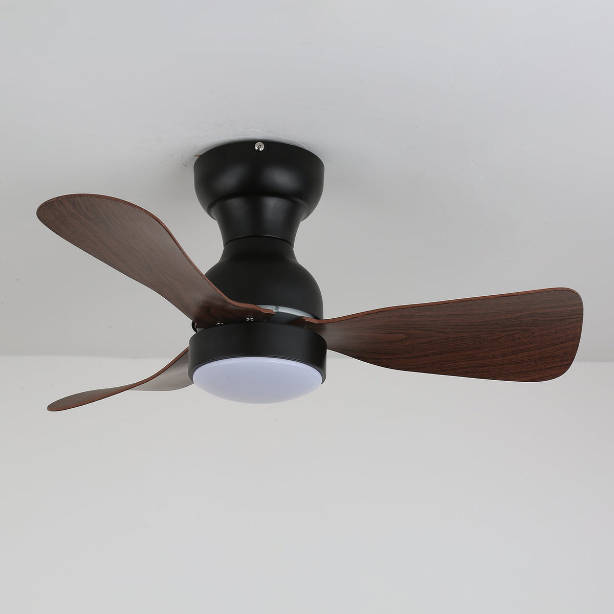 Aurdorus ventilador de techo con luz moderno de madera