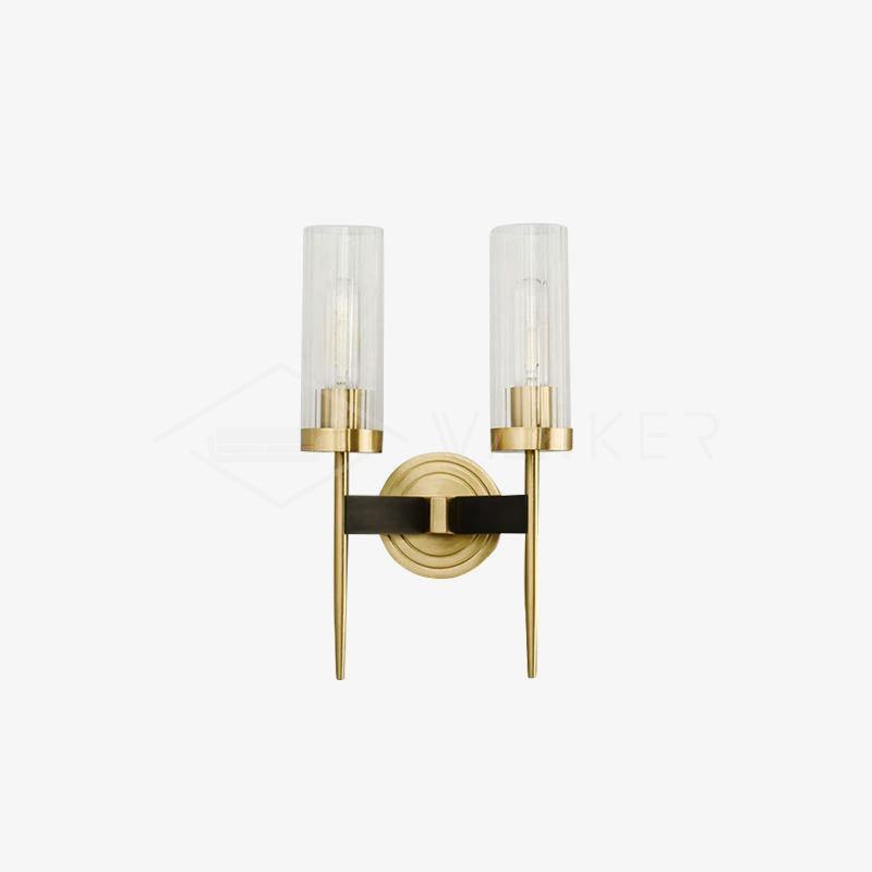 Vilaeisra aplique de pared elegancia Vintage con vidrio