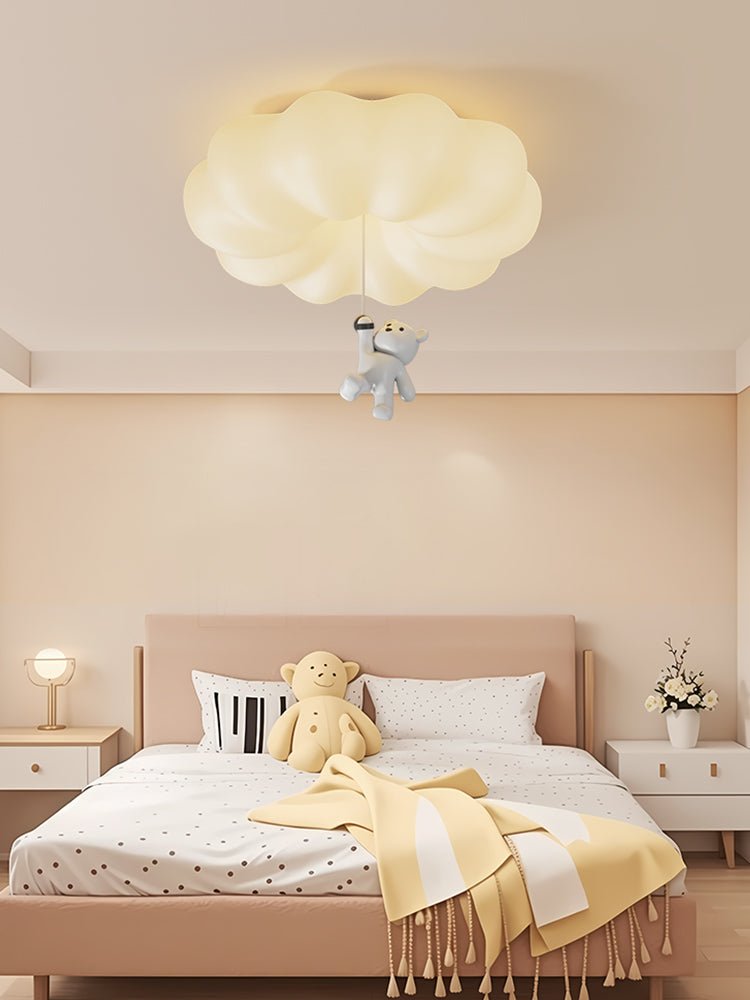 Civarion lámpara de techo de estilo clásico nube Bear de resina