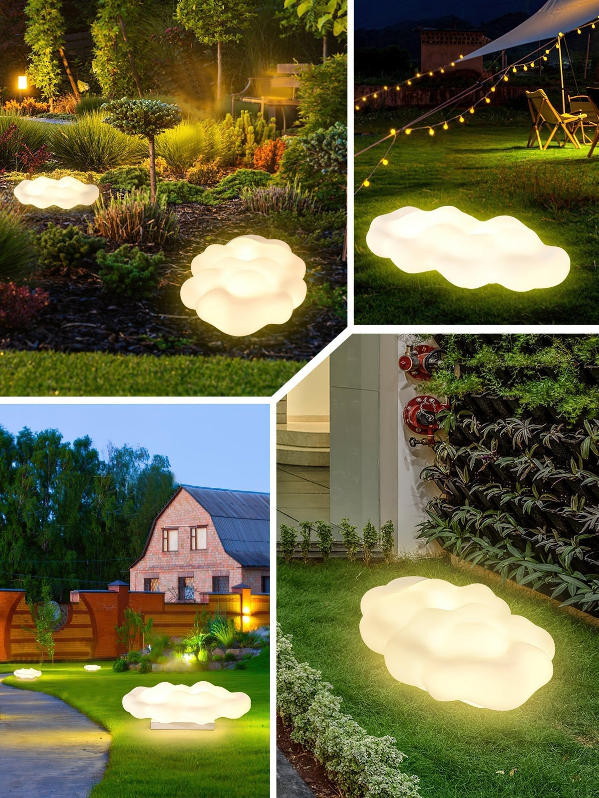 Ulphaion elegancia nube luminaria exterior de pie