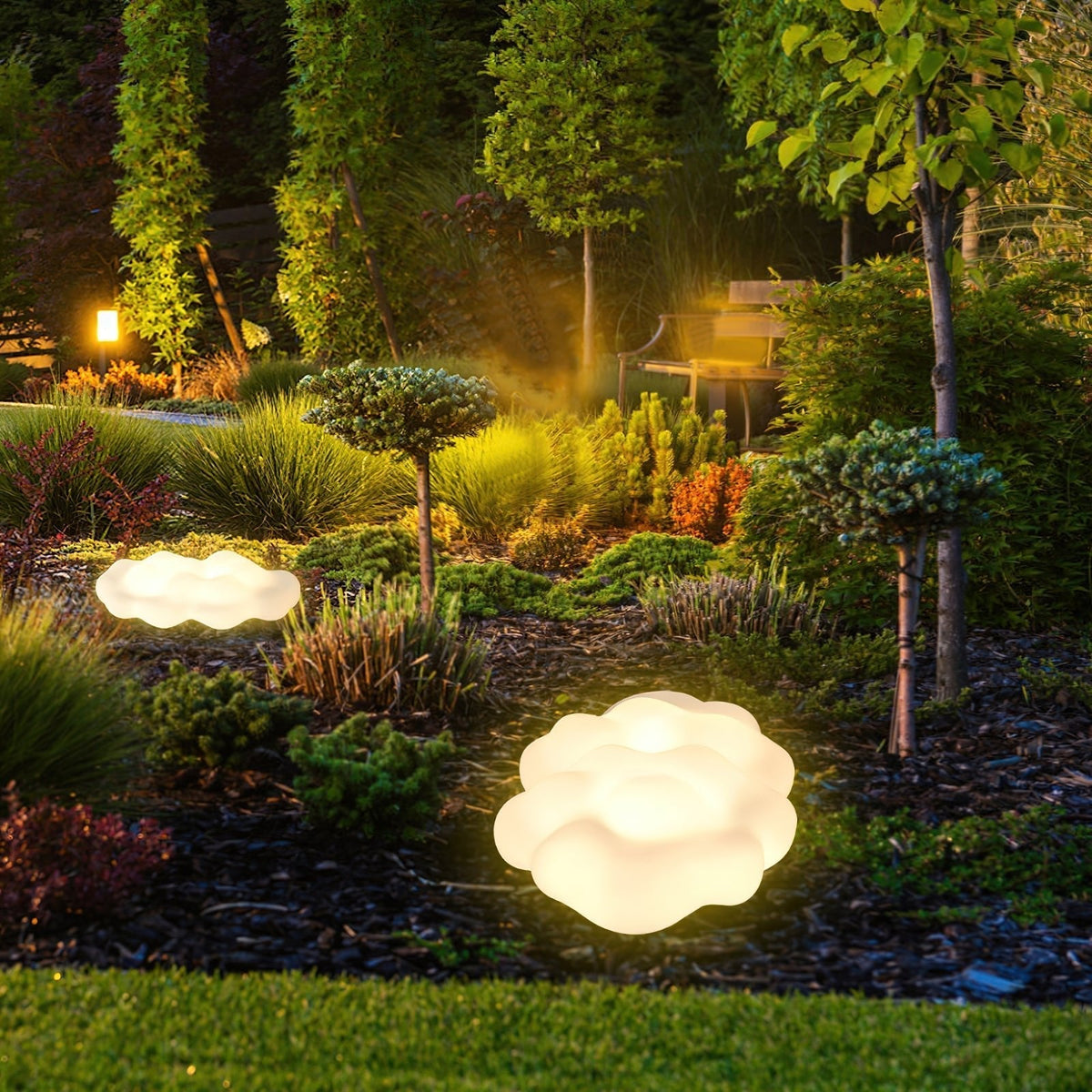 Ulphaion elegancia nube luminaria exterior de pie