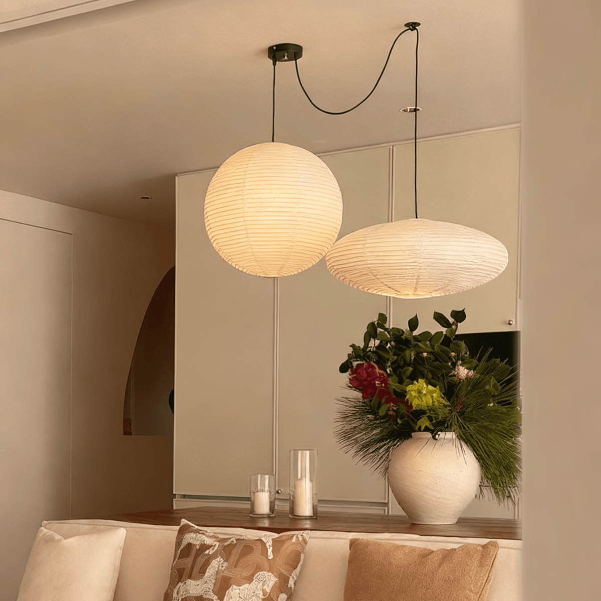 Lumenis lámpara colgante Whimsy de papel