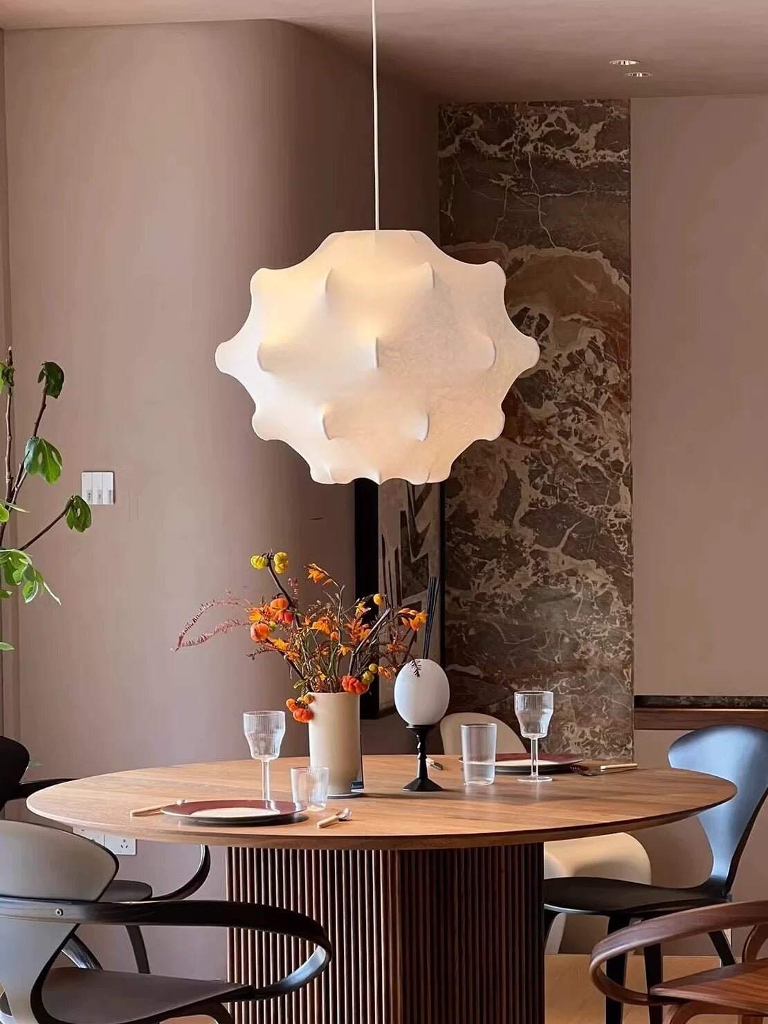 Soti lámpara colgante contemporánea en seda