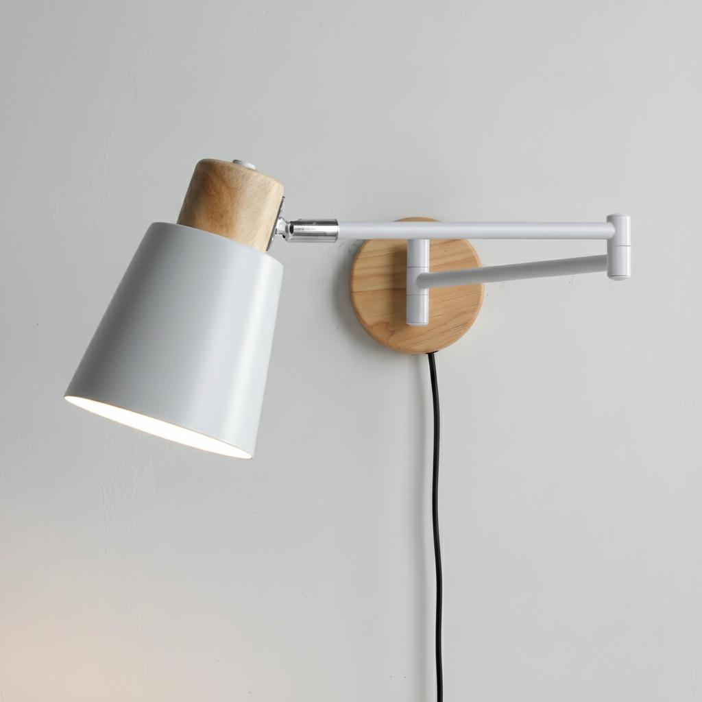 Reneraya aplique de pared regulable con enchufe enchufable