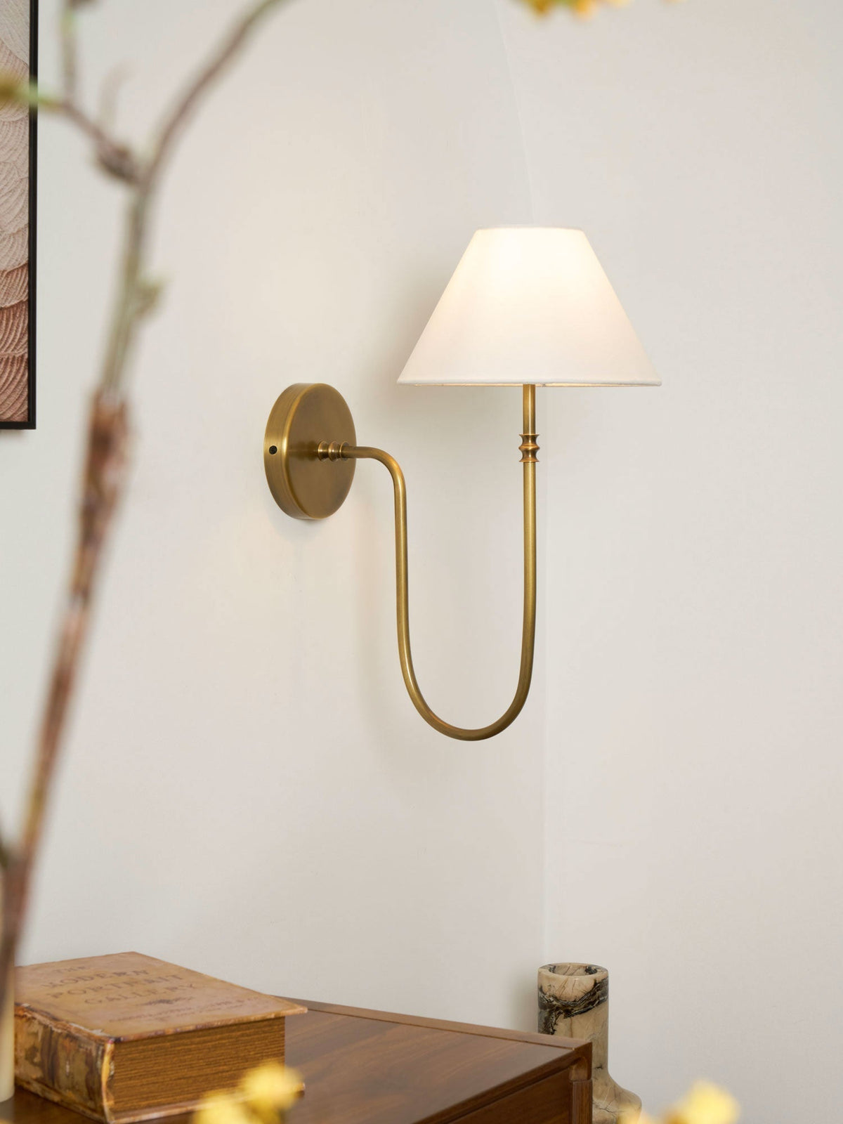 Devenq aplique de pared vintage industrial de tejido