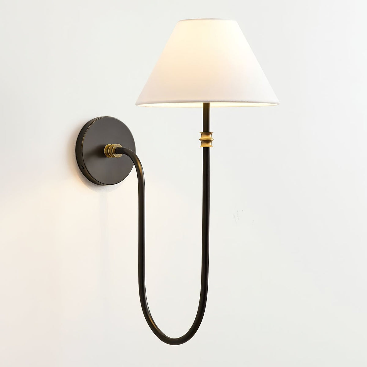 Devenq aplique de pared vintage industrial de tejido