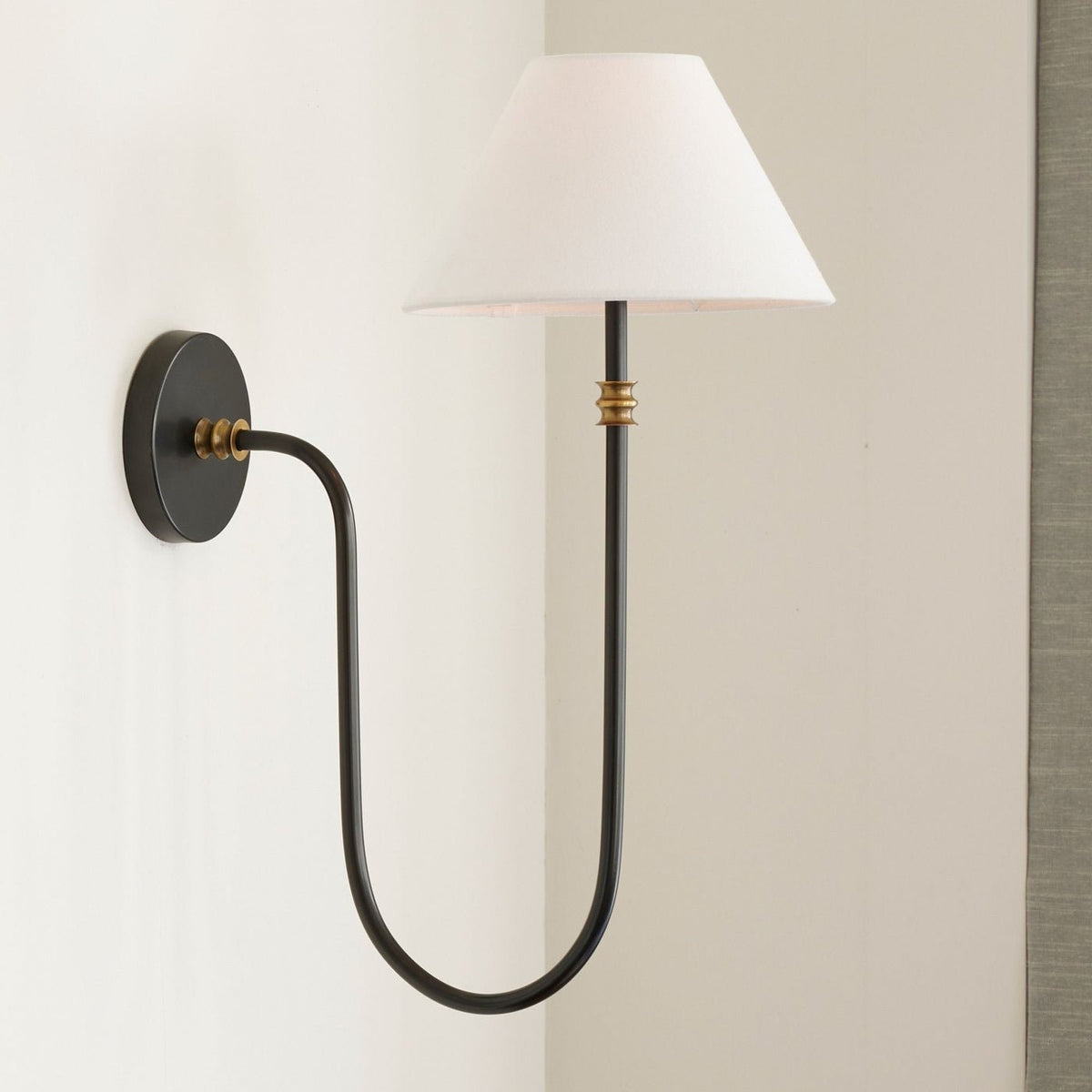 Devenq aplique de pared vintage industrial de tejido