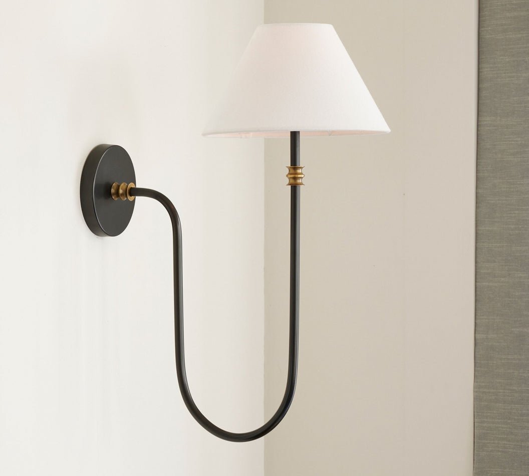 Devenq aplique de pared vintage industrial de tejido
