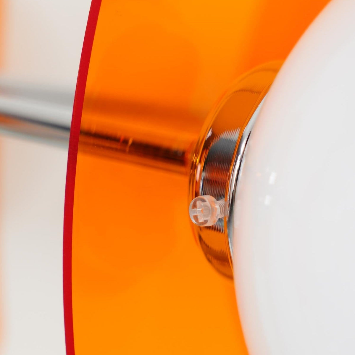 Prism Creativity lámpara de araña Sputnik con vidrio naranja