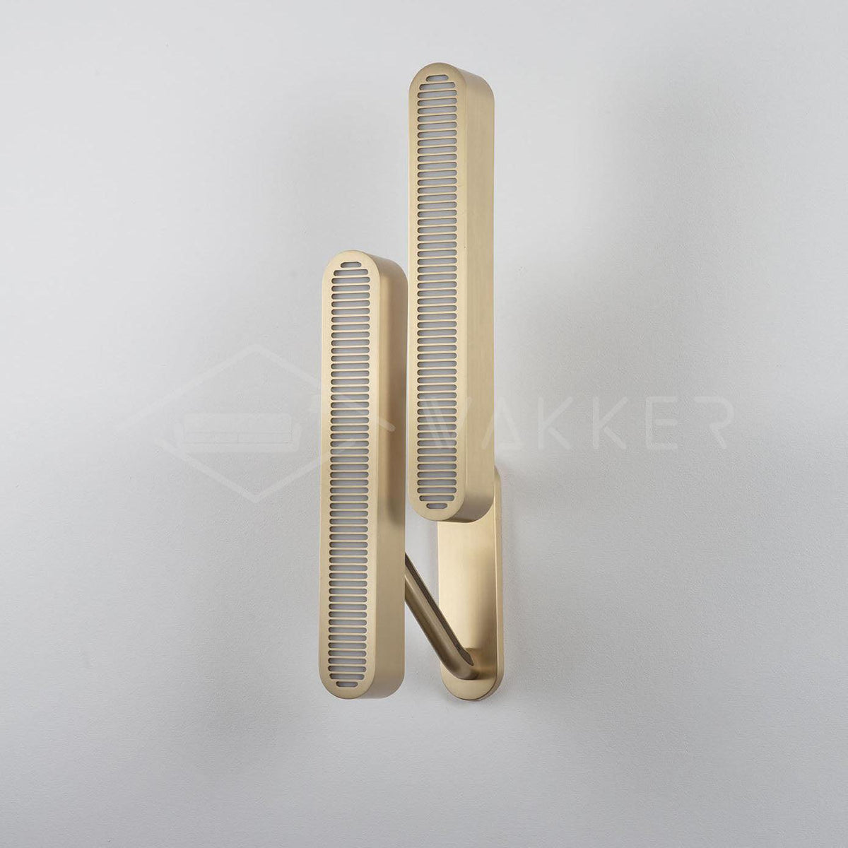 Oriararia aplique de pared latón rejilla ranurada