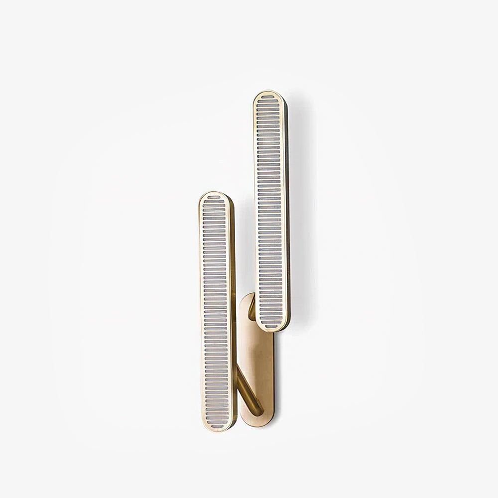 Oriararia aplique de pared latón rejilla ranurada