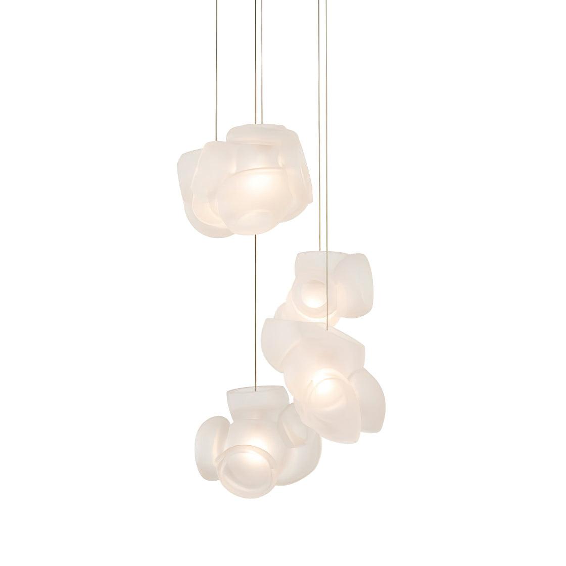 Ursa lámpara colgante Bubbles Cluster con globos de vidrio